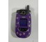 CELL PHONE-Vintage Flip Phone: Purple W/Silver Stars