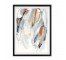 PRINT-Abstract Brush Stroke Art-Blk/Rust Red/Gray/Blue