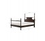 QUEEN HEADBOARD/FOOTBOARD-Turned Posts W/Deep Morocco Wood Finish