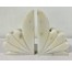 BOOKEND-White Deco Flower (Pair)