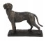 DOG STATUE-W/Aged Gold Finish