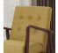 CHAIR-MCM Fabric Club Chair W/Birchwood Frame