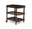 CART-Modern (3) Tier Bar Cart w/Front Wheels