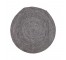 RUG-(8'Round)Navy & White Braided