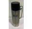 THERMOS-Chrome Thermos w/Black Cap