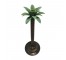 CANDLESTICK-Metal Palm Tree (14"H)