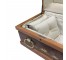 COFFIN-Walnut W/Lily Pad Detail Inlay