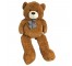 LARGE PLUSH TEDDY BEAR-(52")Toasted Coconut W/Light Face & Brown Nose