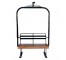 SKI LIFT-Black W/Wood Slat Chair