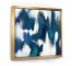 FRAMED PRINT-Blue+White Ikat II W/Gold Frame