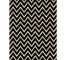 RUG-(8'x11')Black & Beige Chevron