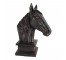 SCULPTURE-Faux Patina Horse Head W/Square Base