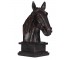 SCULPTURE-Faux Patina Horse Head W/Square Base