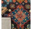 RUG-(6'x9')Charcoal/Blue Wool Bohemian Medallion