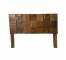 HEADBOARD-Queen-MidCentury Modern-Raised Blocks