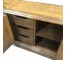 CONSOLE-Oak Veneer-(4) Doors W/Inset Square Design