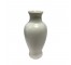 VASE-White Glazed Porcelain-6"H