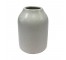 VASE-White Glazed Cylinder w/Speckles