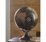 GLOBE-Black Metal Oak Globe