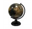 GLOBE-Black Metal Oak Globe