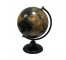 GLOBE-Black Metal Oak Globe