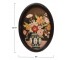 FRAMED ART-Floral In Vase W/Oval Frame