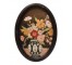 FRAMED ART-Floral In Vase W/Oval Frame