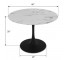 DINING TABLE-Saarinen Inspired W/Black Base & Faux Marble Top