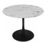 DINING TABLE-Saarinen Inspired W/Black Base & Faux Marble Top