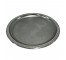 SERVING TRAY-Round Chrome Dish w/Roped Edges & Engraving