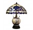 TABLE LAMP-Tiffany Inspirted Stained Glass W/Bronze Finish Base