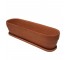 PLANTER-Rectangular Rounded Edge Terra Cotta Planter w/Saucer