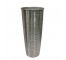 VASE-15"H Aluminum Ribbed Cone