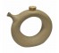 PITCHER-Circular Donut Shaped Pottery Pitcher Wine Jug