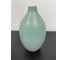 VASE-Teal w/White Bottom Bud Vase