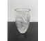 VASE-Cut Glass w/Etched Flowers