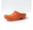 FIGURINE-Orange Ceramic Dutch Shoe