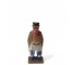 FIGURINE-Distressed Folk Art Wooden Old Man