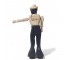 FIGURINE-White/Navy Wooden Sailor w/Extended Arm