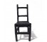 FIGURINE-Black Cast Iron Chair