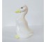 FIGURINE-White Ceramic Duck