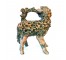 FIGURINE-Beige & Green Sheep Sharing Branch w/Bird