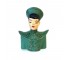 FIGURINE-Asian Man in Green Uniform-Head Figurine