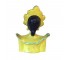 FIGURINE-Asian Woman in Yellow Headdress-Head Figurine