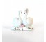 FIGURINE-Two Swans w/Gold Accents-Anniversary Souvenir