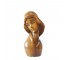 BUST-Vintage MCM Wooden Madonna Bust