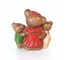 FIGURINE-Mama Bear in Red Dress & Bow w/Two Cubs