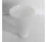 VASE-Slim Milk Glass Vase w/Scalloped Edge