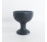 GOBLET-Small Black Decorative Goblet w/Carving