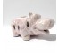 FIGURINE-Pink Iridescent Ceramic Home Fragrance Hippo